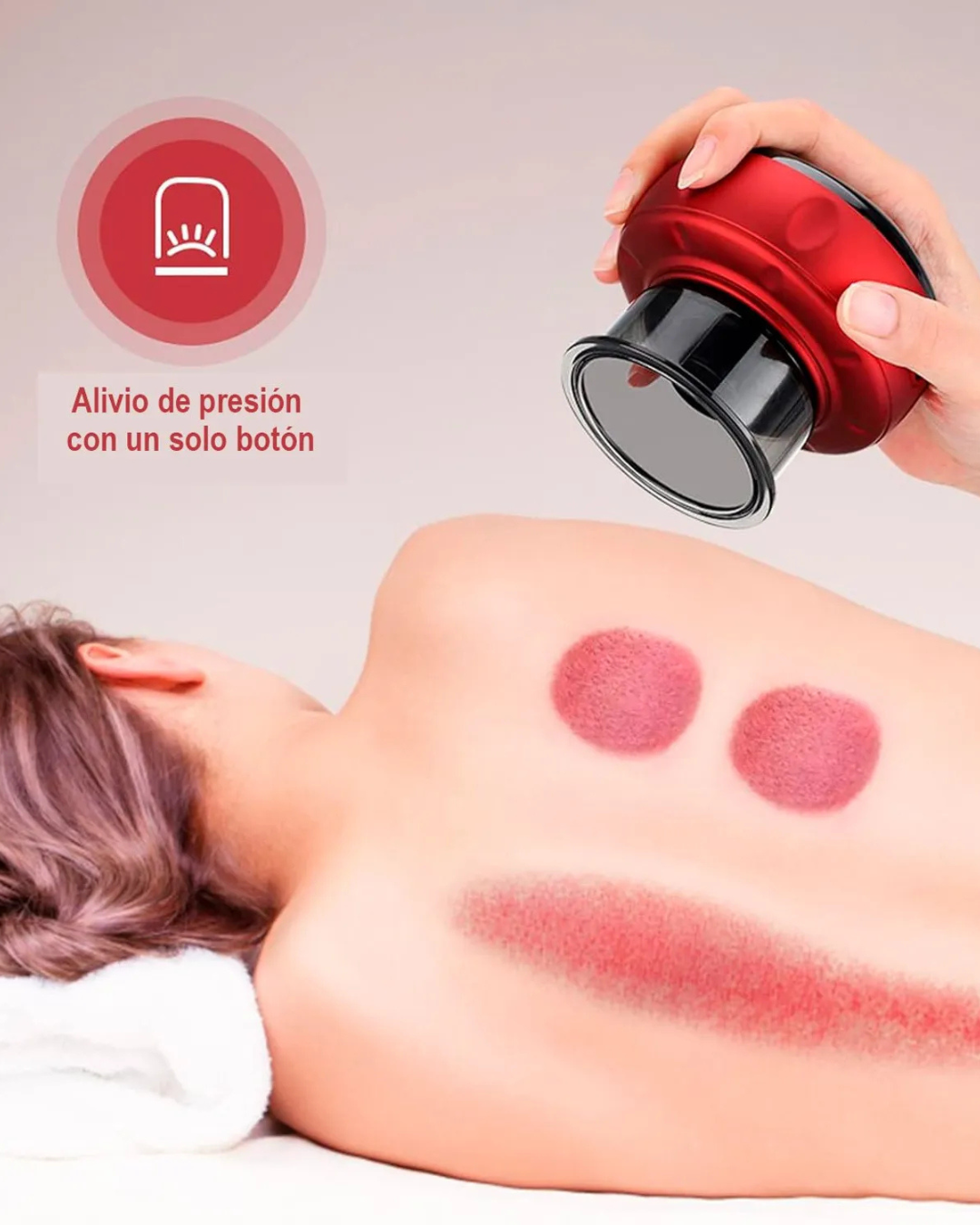 Ventosa eléctrica inteligente - Dispositivo de terapia de ventosas  - 2 modos + 12 niveles de intensidad